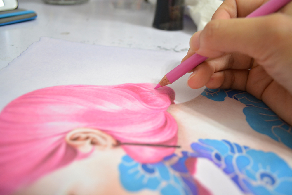 Painting With Acrylic & Colored Pencil Muddy Colors