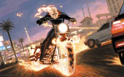 Painting Ghost Rider