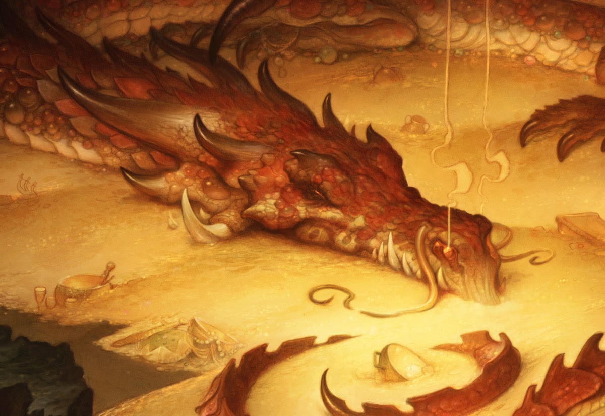 Fantastic Naturalist Paintings, and The Hobbit Part 8: The Desolation of Tolkien, I mean, Smaug