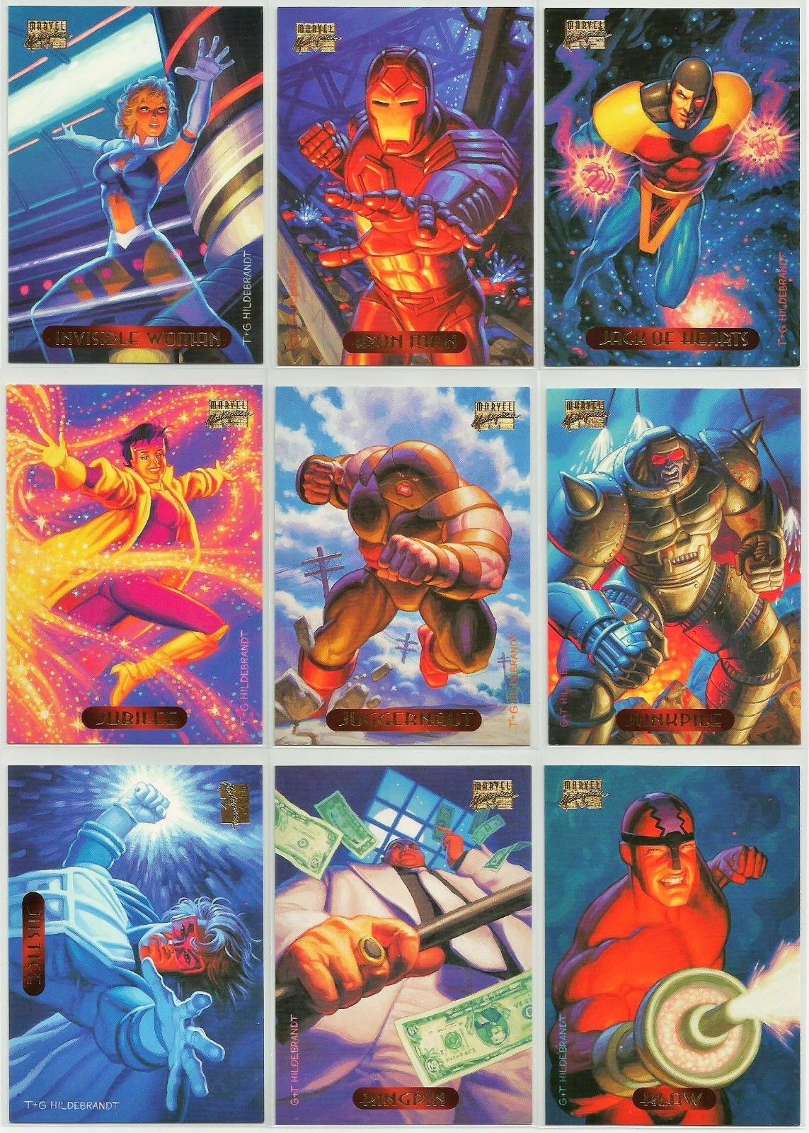 1994  Marvel Masterpieces Hildebrand Brothers 3 packs 