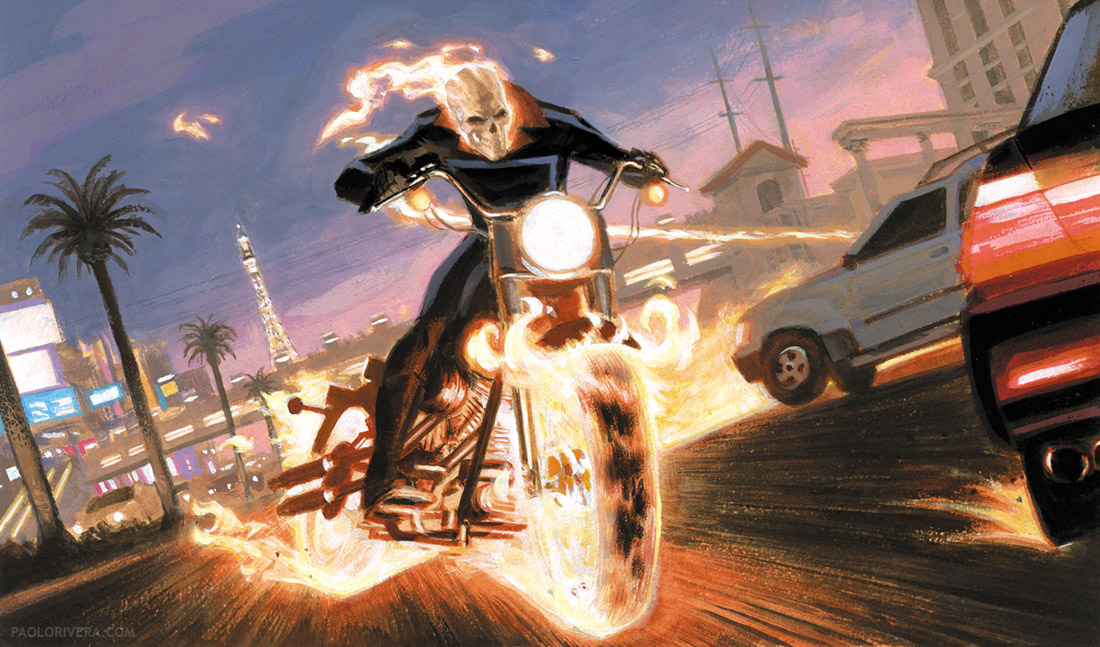 Painting Ghost Rider