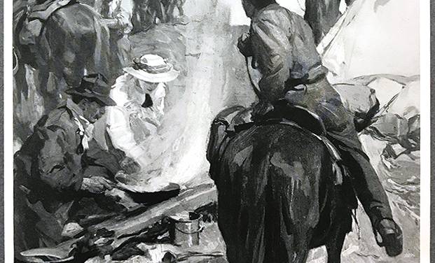 Direct Painting An Illustration With A Sequence By The Famous Cyrus Cuneo
