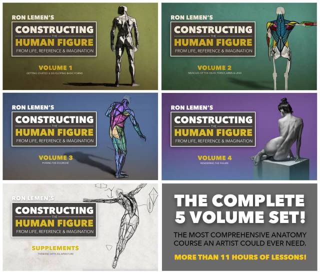 Constructing the Human Figure : 5 Volume Set - Image 2