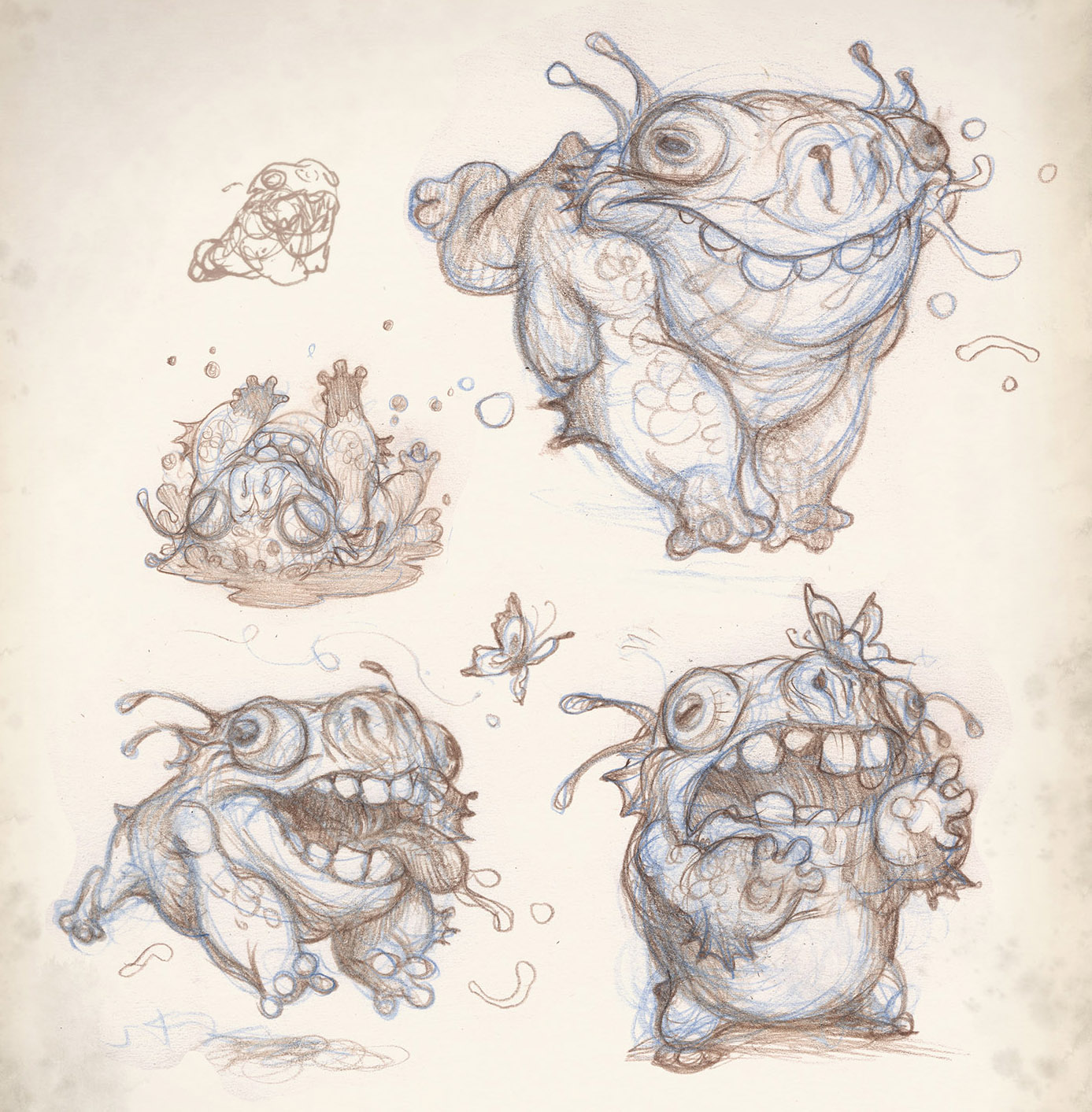 Drawing Monsters Muddy Colors