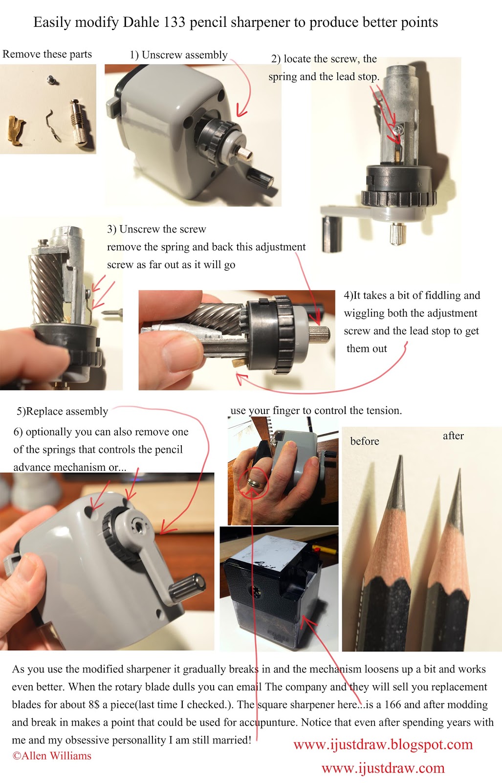 The DAHLE 133 pencil sharpener: How? Why ? - Instructions for use