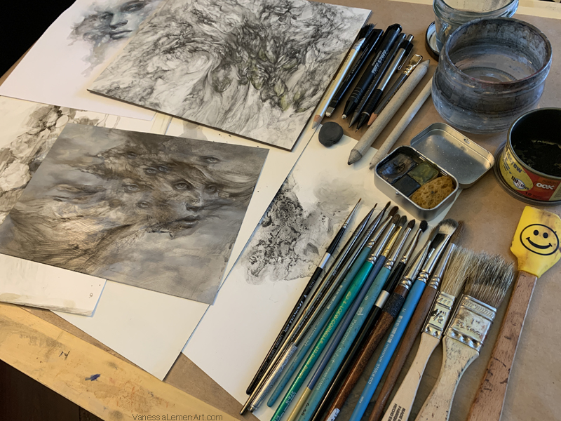 Some Notes About Painting With Graphite Muddy Colors - How To Make Graphite Paint