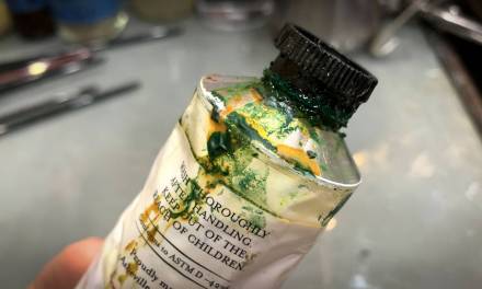 Studio tip – keeping your paint tubes clean