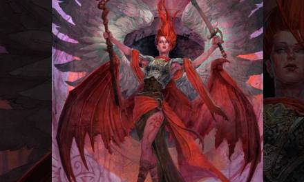Fischer paints Kaalia of the Vast for Magic the Gathering