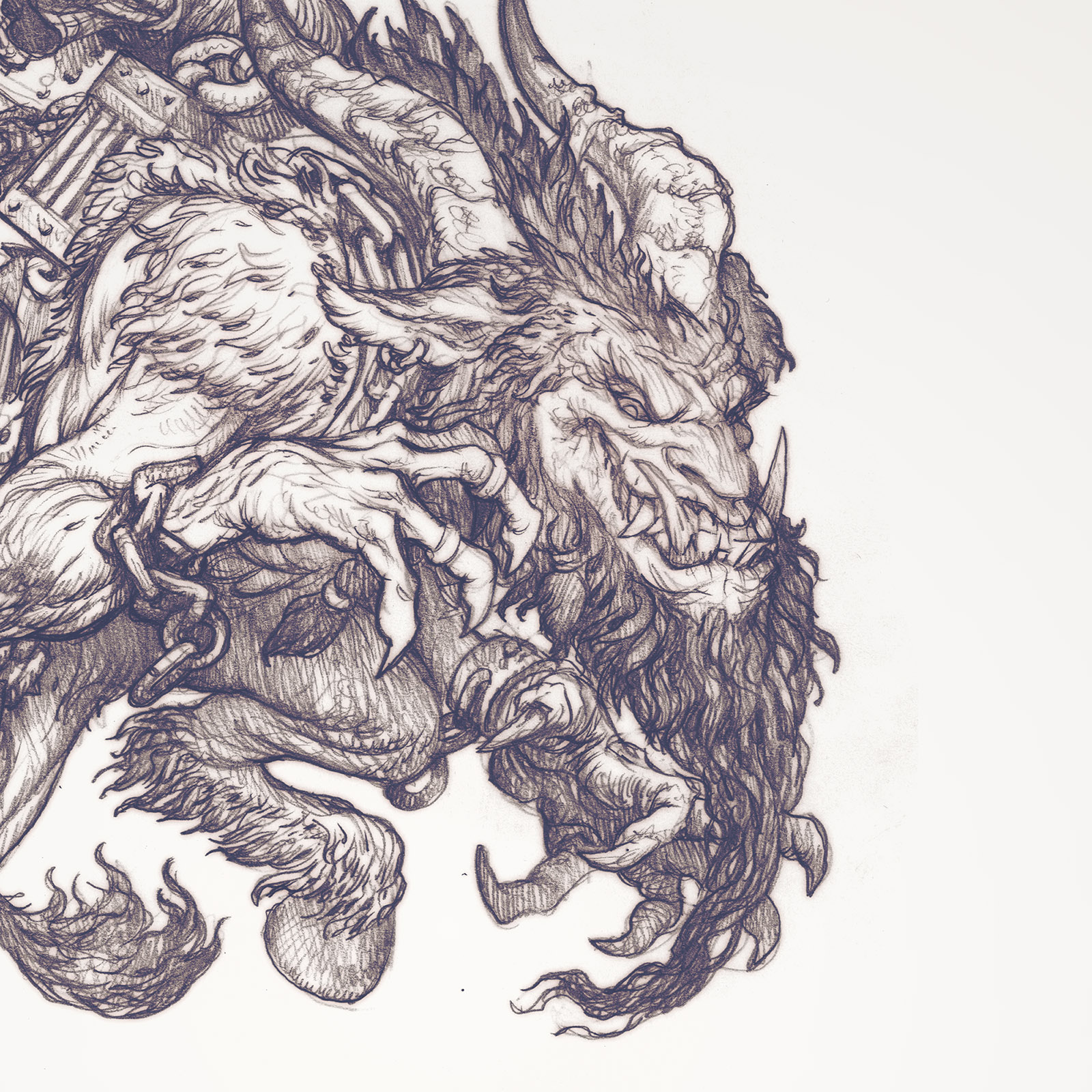 “The Krampus” Drawing Timelapse | Muddy Colors