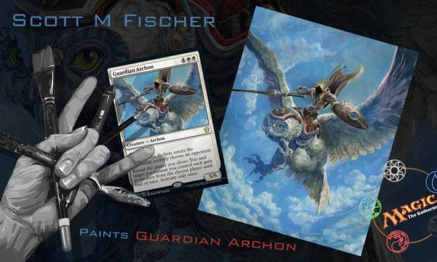 Fischer Paints ‘Guardian Archon’ for Magic The Gathering