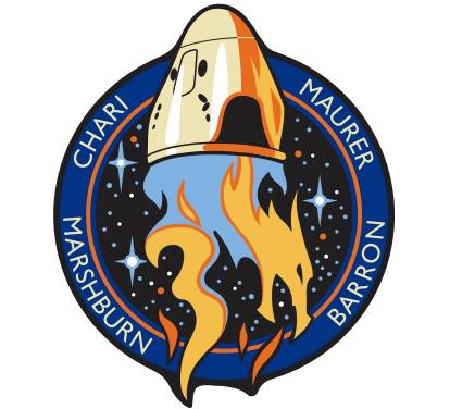 SpaceX Dragon Crew 3 Patch Design