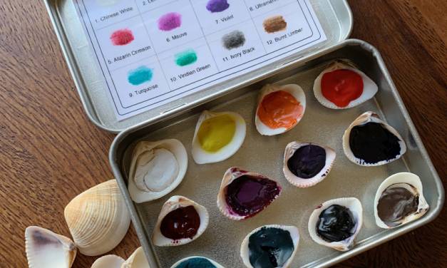 How To Make A Seashell Watercolor Mini Palette Box