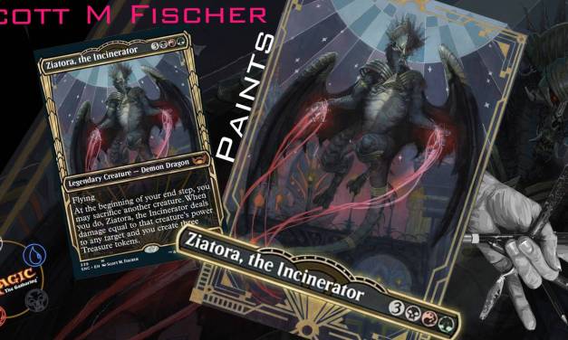 Fischer Paints: Ziatora the Incinerator for Magic the Gathering