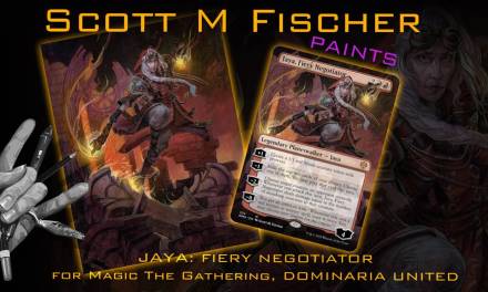 Fischer Paints- Legendary Planeswalker, Jaya: Fiery Negotiator for MTG