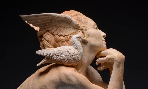 Sculpting “Dove Dreams of Flying”