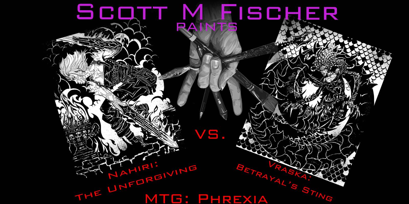 Fischer INKS! MTG: Phrexia- Vraska VS. Nahiri, Battle Royal