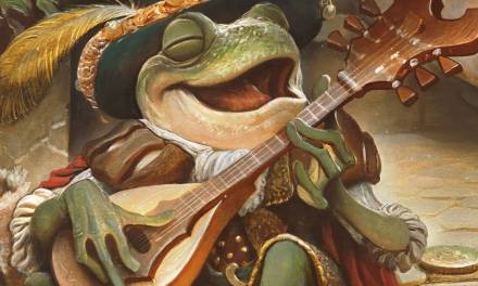 “The Frog Bard” Digital Demo for Huion