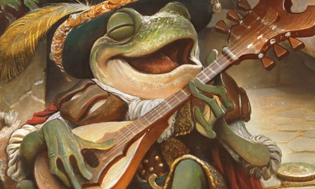 “The Frog Bard” Digital Demo for Huion
