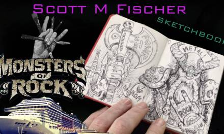 Monsters of Rock! Fischer rocks da boat: Paintings, Sketchbook and METAL!