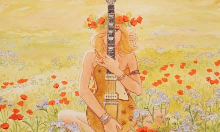 Wax Pastel and Watercolor