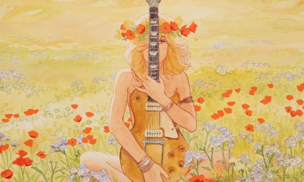 Wax Pastel and Watercolor